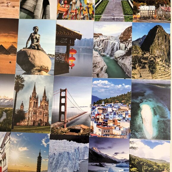 Travel Wall Collage Kit 50 Prints – World Landmarks & Scenic Decor NEW VUDECO - Picture 9 of 9